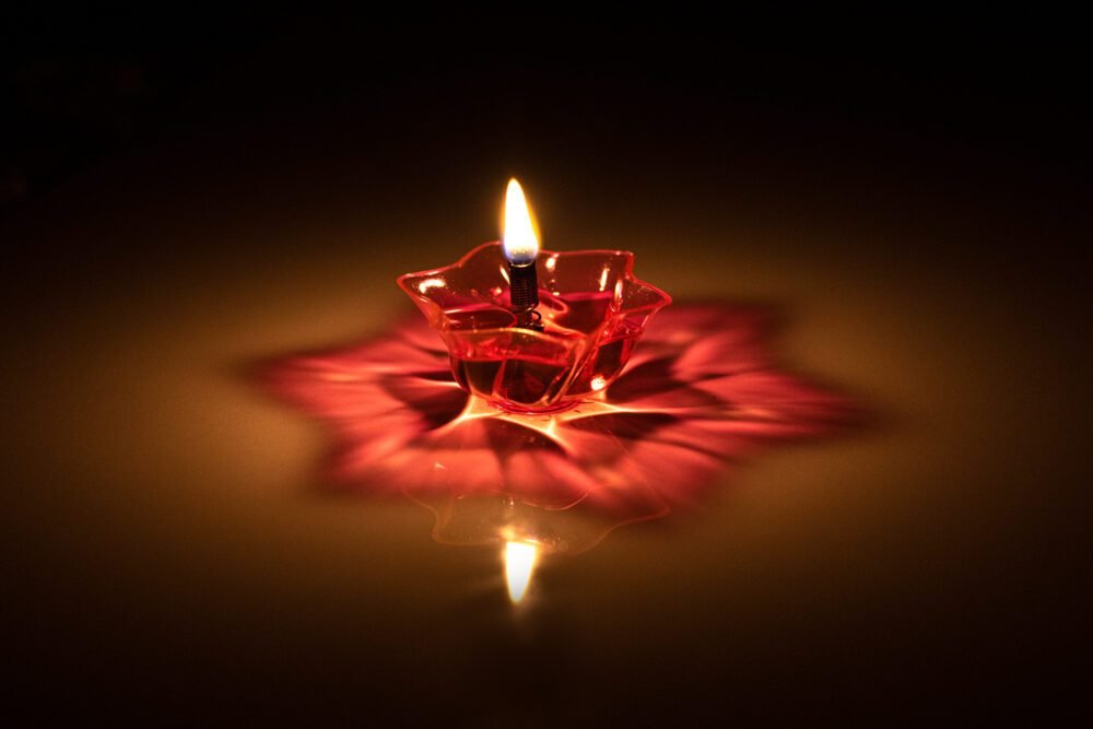 HRV® Multicolor Brhamadeep 3D Diya - Reflection Diya, 3D Shadow, Diwali, Puja, Plastic, Decorative Diyas Set for Home Decoration | Deepawali दिया Deepak | Diwali Diya for Pooja/Puja Room, Pack of 12 - Image 4